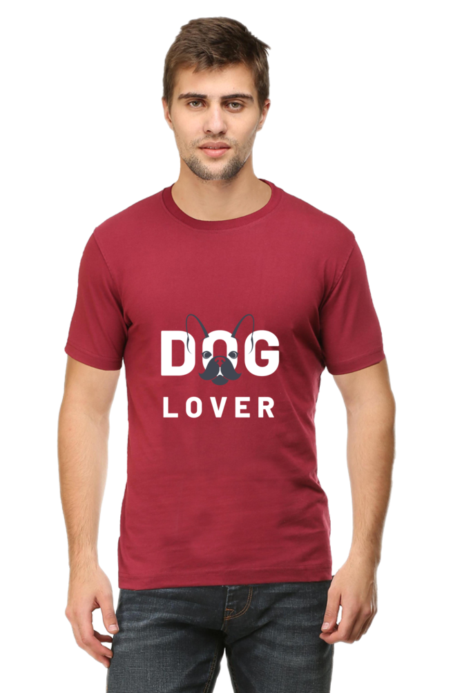 Classic Round Neck Half Sleeve T-Shirt for Dog Lovers