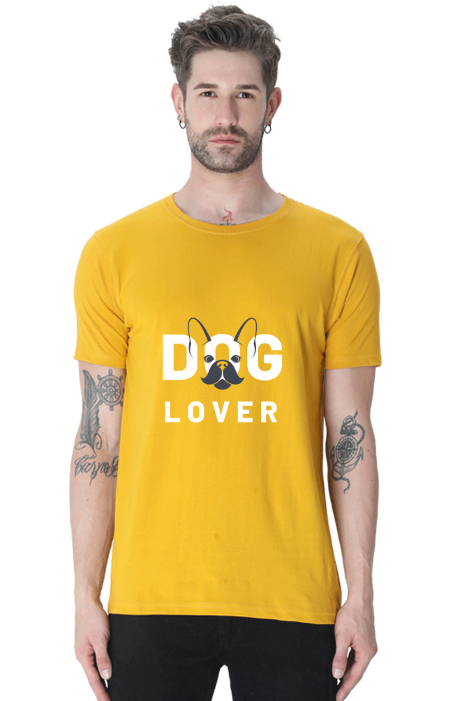 Classic Round Neck Half Sleeve T-Shirt for Dog Lovers