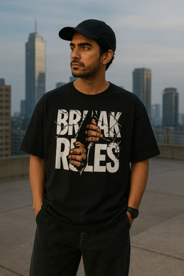 oversize black t shirt